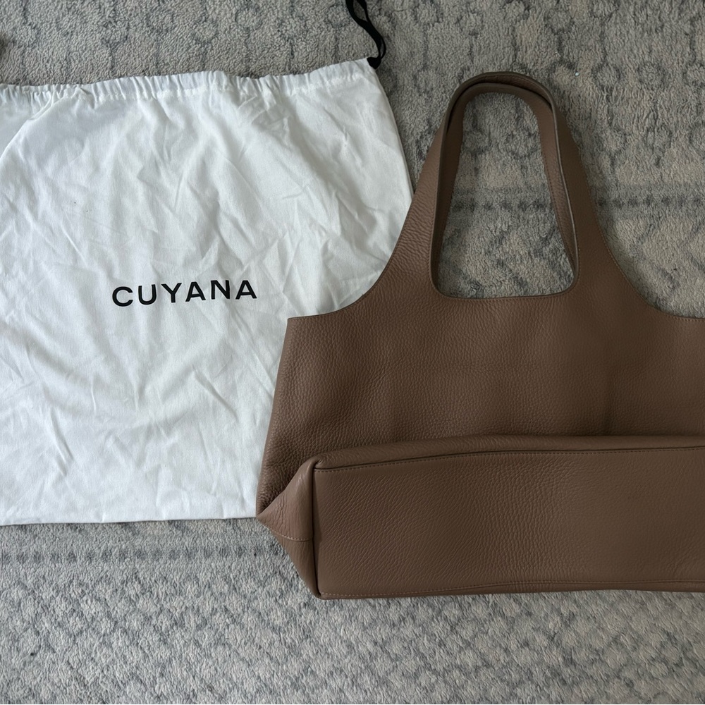Cuyana 16 inch system tote in cappucino